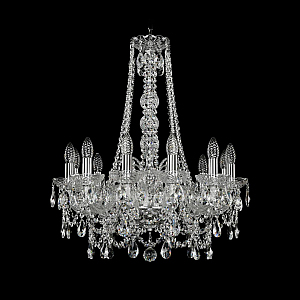 Подвесная люстра Bohemia Ivele Crystal 1411/12/195/h-70 Ni