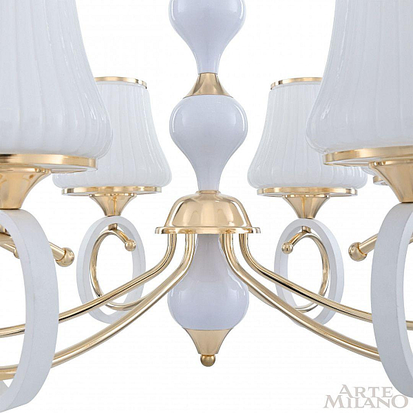 Подвесная люстра Arte Milano Florentia-2387 302387/6 Wh/Gd