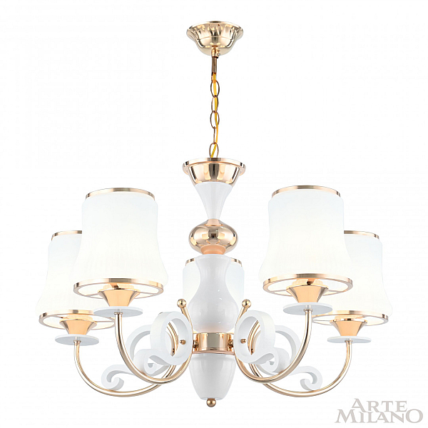 Подвесная люстра Arte Milano Florentia-1097 301097/5 Wh/Gd