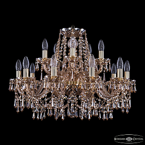 Подвесная люстра Bohemia Ivele Crystal 1403/10+5/240 G M721