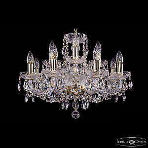 Подвесная люстра Bohemia Ivele Crystal 1402/8+4/195 G