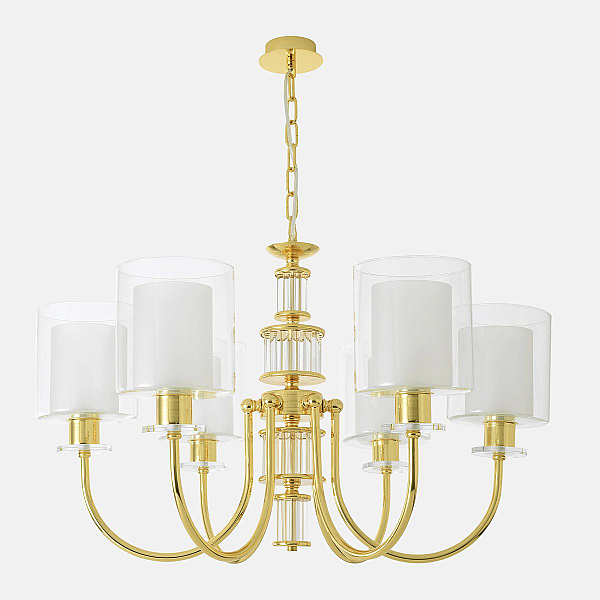 Подвесная люстра Crystal Lux ELENA SP6 GOLD