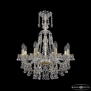 Подвесная люстра Bohemia Ivele Crystal 1409/8/195/XL-68 G