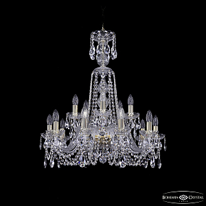 Подвесная люстра Bohemia Ivele Crystal 1402/10+5/240/XL-77 G
