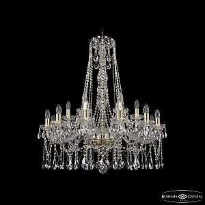 Подвесная люстра Bohemia Ivele Crystal 1413/12+6/300/h-95 G