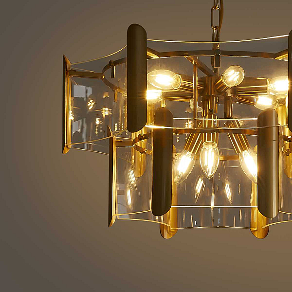 Подвесная люстра Freya Люмьер / Lumiere FR5516PL-09BS