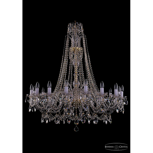 Подвесная люстра Bohemia Ivele Crystal 1411/16/400/XL-115 G