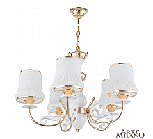 Подвесная люстра Arte Milano Florentia-1097 301097/5 Wh/Gd