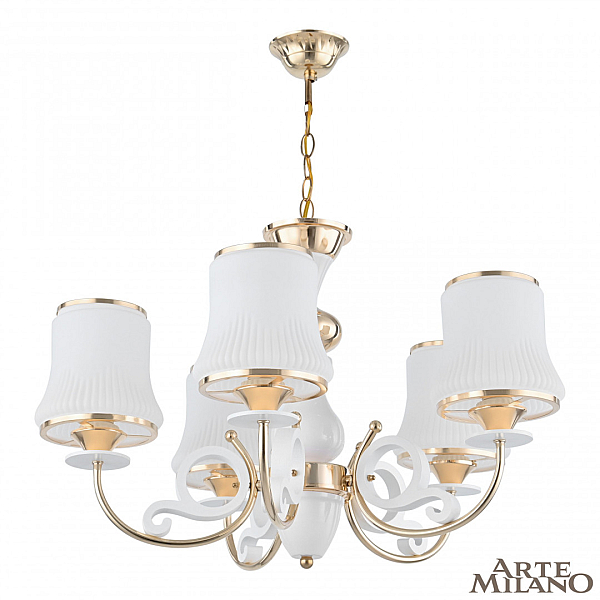 Подвесная люстра Arte Milano Florentia-1097 301097/5 Wh/Gd