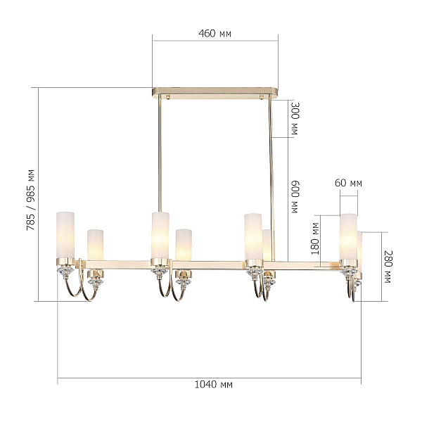 Подвесная люстра ST Luce Elegra SL1402.263.08