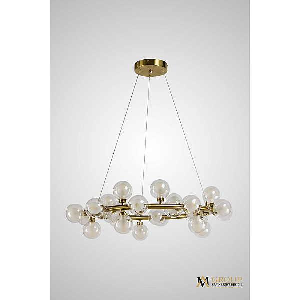 Подвесная люстра AM Group AM470 D500 POLISHED GOLD