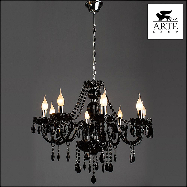 Подвесная люстра Arte Lamp Teatro A3964LM-8BK