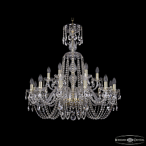 Подвесная люстра Bohemia Ivele Crystal 1402/12+6/300/XL-90 G