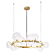 Подвесная люстра Crystal Lux Agata SP15 V2 Gold/Transparente