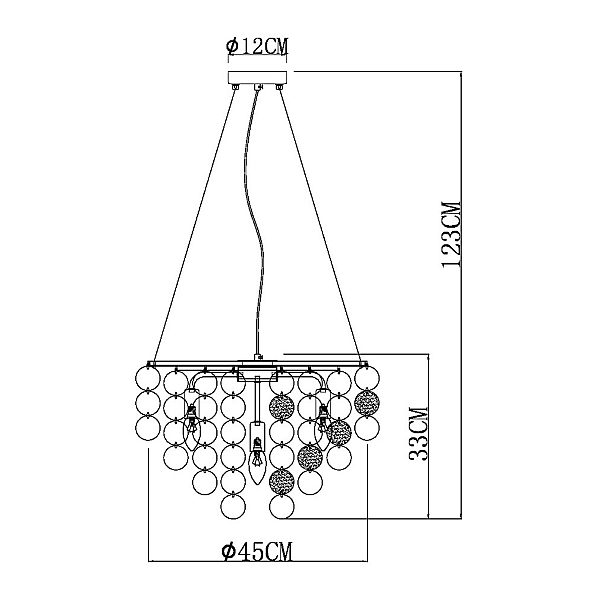 Подвесная люстра Arte Lamp Pipirima A4100LM-6CC