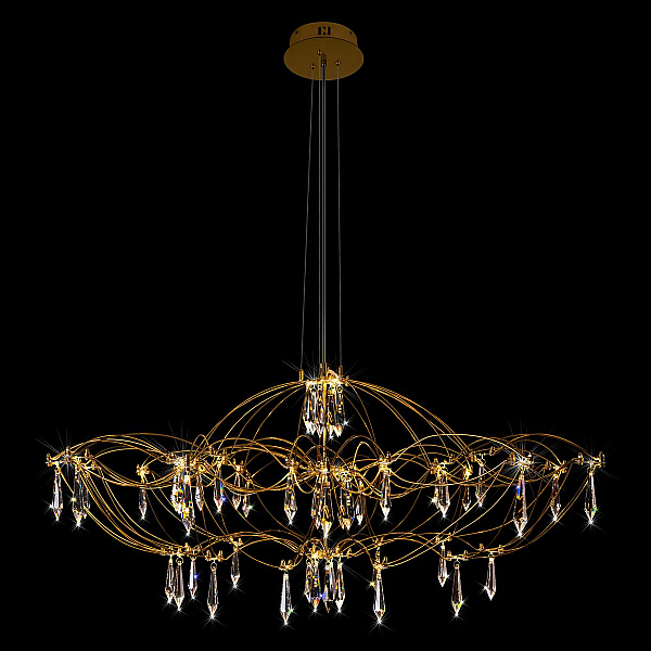Подвесная люстра Loft IT Mira 10586/900 Gold Asfour