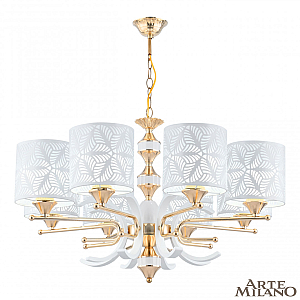 Подвесная люстра Arte Milano Florentia-2097 302097/8 Wh/Gd