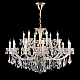 Подвесная люстра Crystal Lux CRISTELLE SP12+6 GOLD