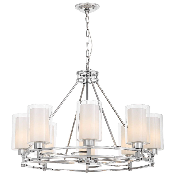Подвесная люстра Lumina Deco Marietta LDP 8025-8 CHR+WT