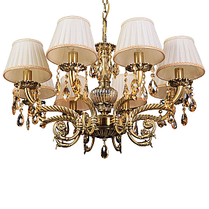 Подвесная люстра Abrasax Sylvia L.8110-8BR CRISTAL-SHADE