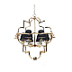 Подвесная люстра Lumina Deco Baltimore LDP 8020-6 GD+BK