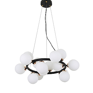 Подвесная люстра Lumina Deco Marsiada LDP 6033-15 BK+MD