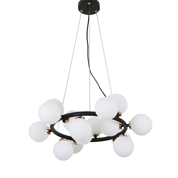 Подвесная люстра Lumina Deco Marsiada LDP 6033-15 BK+MD