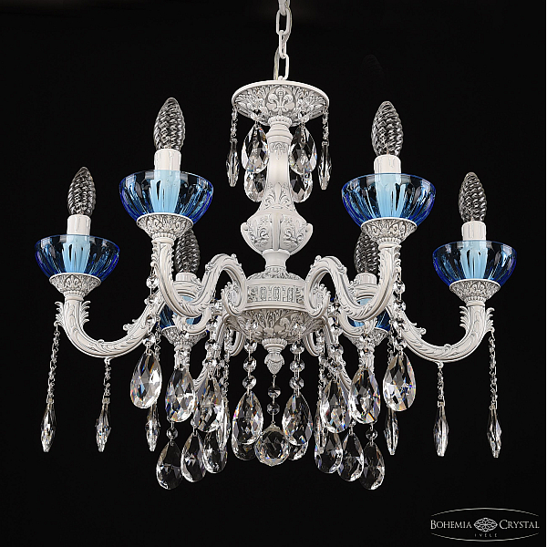 Подвесная люстра Bohemia Ivele Crystal AL79101/6/175 A WMN P Aquamarine/M-1H