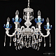 Подвесная люстра Bohemia Ivele Crystal AL79101/6/175 A WMN P Aquamarine/M-1H