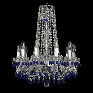 Подвесная люстра Bohemia Ivele Crystal 1410/10/160/h-60 Ni V3001