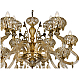 Подвесная люстра iLamp Asia 61082-8+4 BR