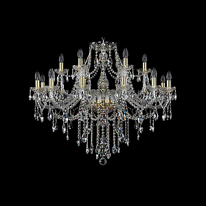 Подвесная люстра Bohemia Ivele Crystal 1415/12+6/360 G