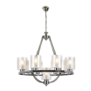 Подвесная люстра Lumina Deco Santini LDP 1220-9 CHR+WT