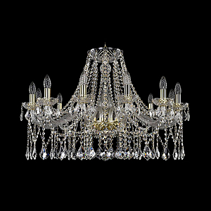 Подвесная люстра Bohemia Ivele Crystal 1413/12/300 G Leafs