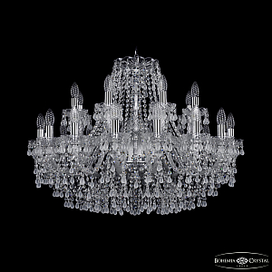 Подвесная люстра Bohemia Ivele Crystal 1410/16+8/300 Ni V0300