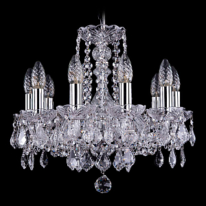 Подвесная люстра Bohemia Ivele Crystal 1402/10/141 Ni Leafs