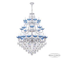 Подвесная люстра Bohemia Ivele Crystal AL78101/16+8+8/300/3d B WMN P Aquamarine/M-1F
