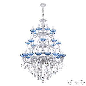 Подвесная люстра Bohemia Ivele Crystal AL78101/16+8+8/300/3d B WMN P Aquamarine/M-1F