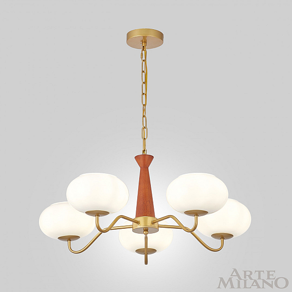 Подвесная люстра Arte Milano Napoli 310166/D680/5 BS/WD