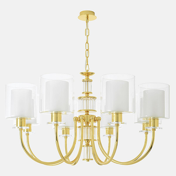 Подвесная люстра Crystal Lux ELENA SP8 GOLD