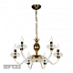 Подвесная люстра iLamp Flo YT2049-6 GD+Cear