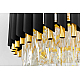 Подвесная люстра Lumina Deco Funneli LDP 6003-550 BK+F.GD