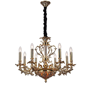 Подвесная люстра Lucia Tucci Firenze 1780.8.2 Antique Gold