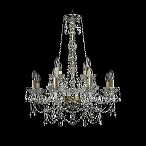 Подвесная люстра Bohemia Ivele Crystal 1411/8+4/195/h-70 Pa