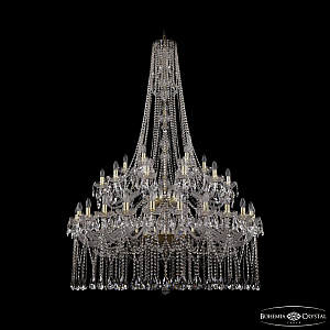Подвесная люстра Bohemia Ivele Crystal 1413/24+12+6/460/h-185/2d Ni
