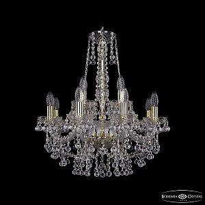 Подвесная люстра Bohemia Ivele Crystal 1409/8+4/195/h-62 G