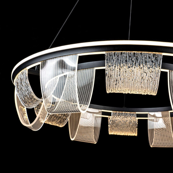 Подвесная люстра LED4U L7706-800 BK Подвесная люстра LED4U L7706-800 BK