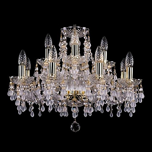 Подвесная люстра Bohemia Ivele Crystal 1410/8+4/195 G V0300