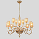 Подвесная люстра Crystal Lux SILVESTRO SP12 AMBER