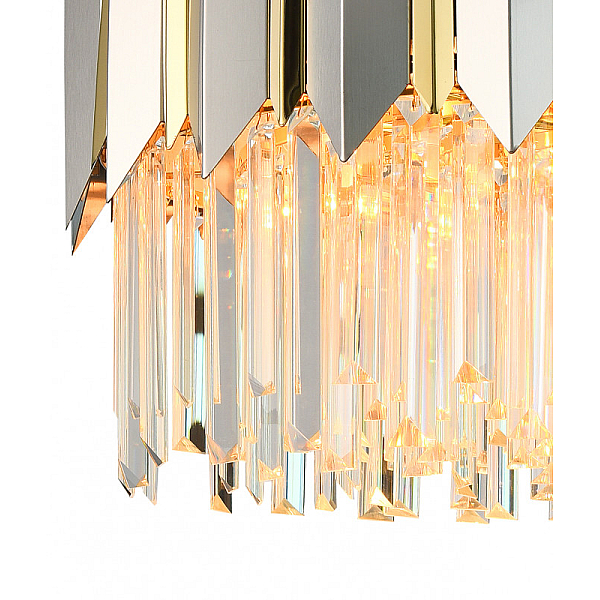 Подвесная люстра Natali Kovaltseva QUEEN 79006/8C BRASS SILVER